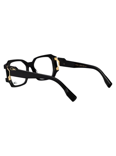 Cazal Black Acetate Glasses In Black