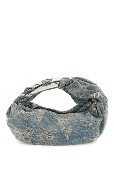 Diesel Denim Grab-d Hobo Shopping Bag In Pattern