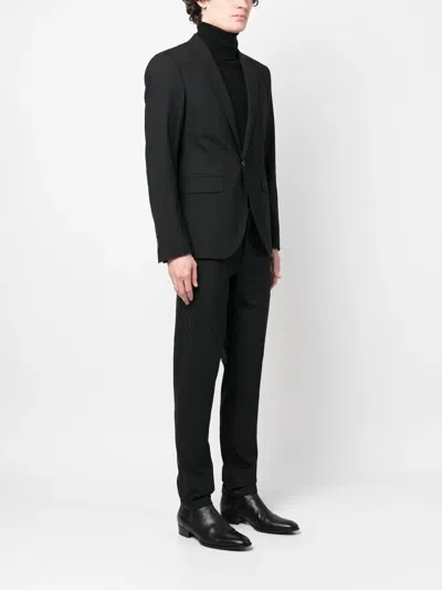 Dsquared2 Virgin Wool Two-piece Suit In Black