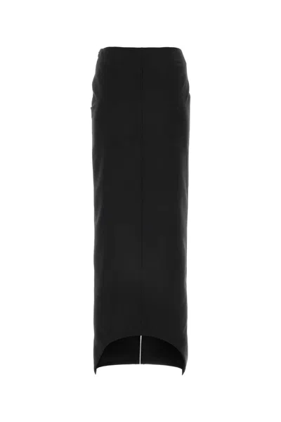 Givenchy Black Wool Blend Skirt In Black