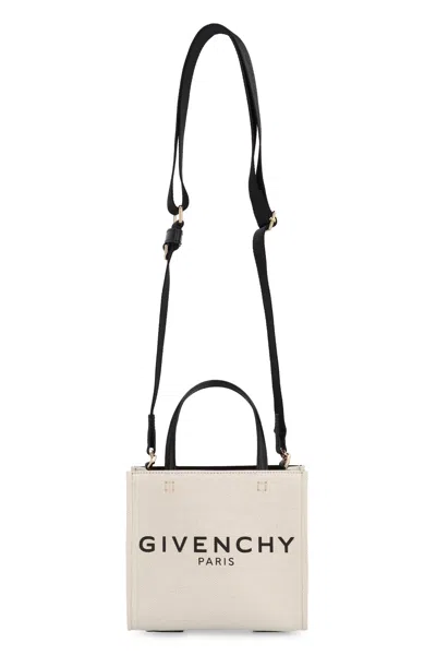 Givenchy Ivory Canvas Mini G-tote Handbag In Neutral