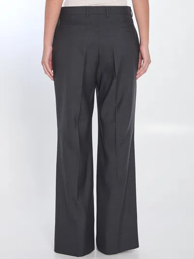 Gucci Graphite Wool Pant In Multi