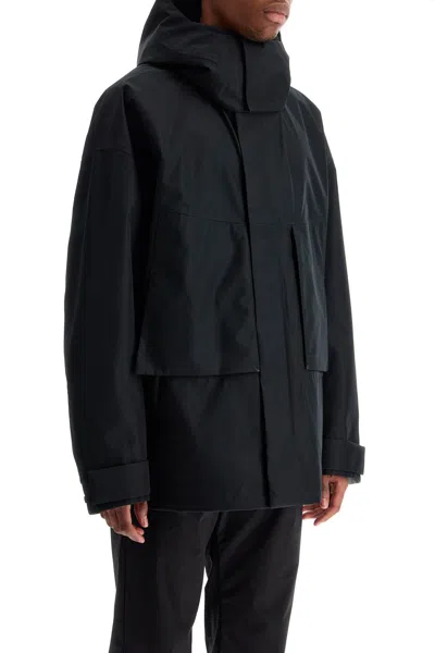Herno Black Polyester Jacket In Black