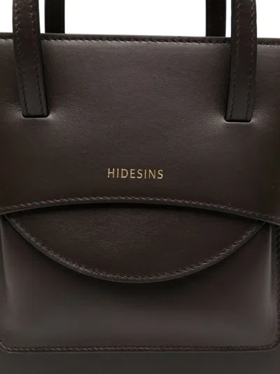 Hidesins Flap Leather Mini Bag In Brown