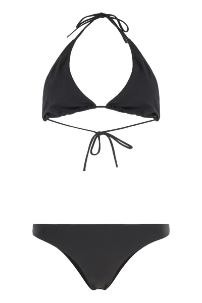 Lido Cinquantacinque Triangle Bra Bikini In Black