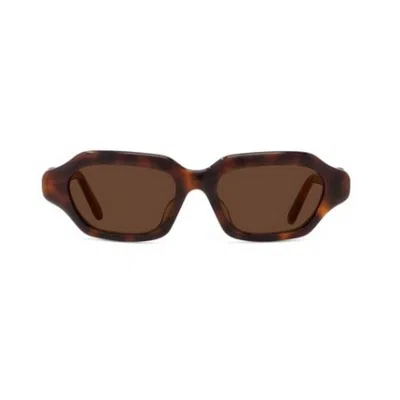 Loewe Slim 51mm Rectangular Sunglasses In Brown