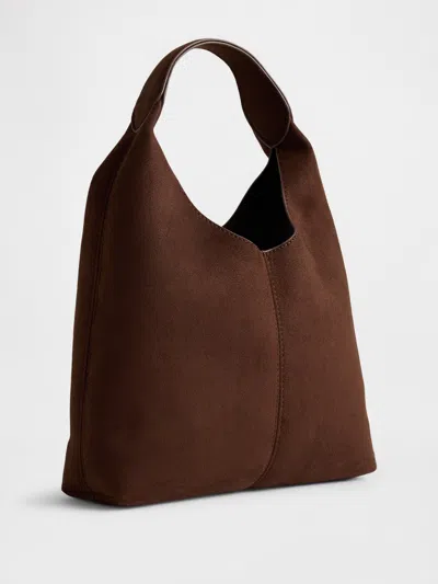Gap Factory Mini Faux-suede Handbag In Brown