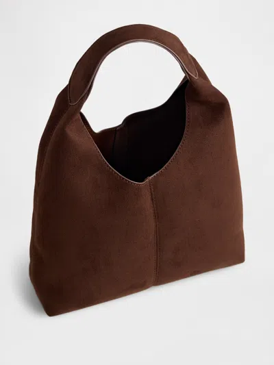 Gap Factory Mini Faux-suede Handbag In Brown