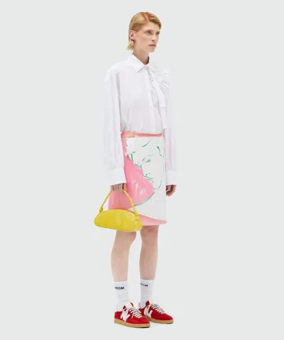 Msgm Patterned Skirt In Pink