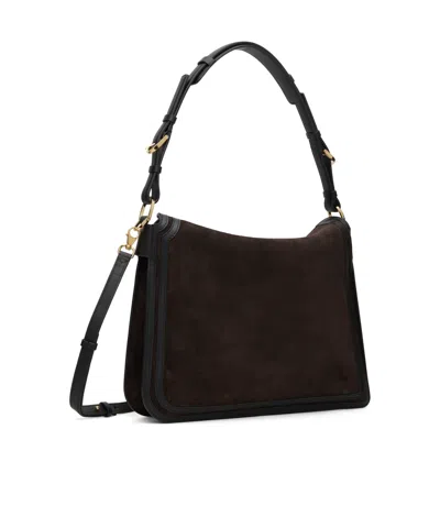 Lanvin Flap Shoulder Bag In Brown