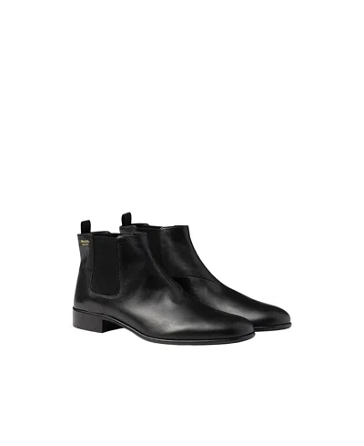Prada Ankle Boots Elastic Side Panels Design In Black