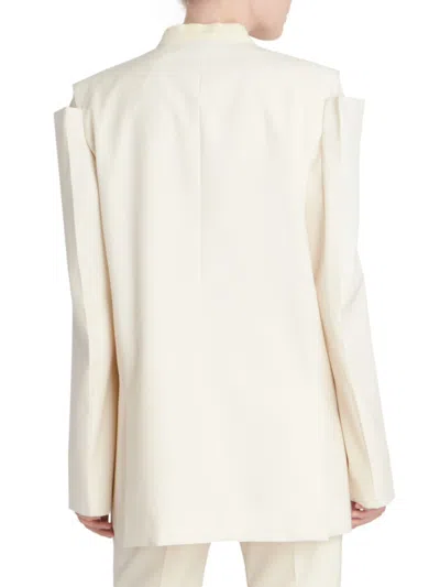 Givenchy Cut-out Single-breasted Blazer In Neutral