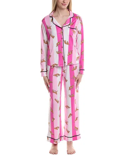 Room Service 2pc Charlotte Sleep Set In Pink