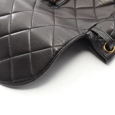Pre-owned Chanel Black Leather Backpack ()