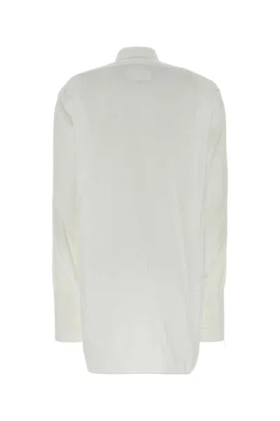Maison Margiela White Regular Solid Shirt In White