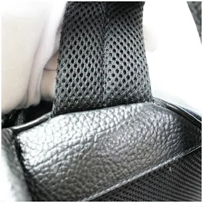 Pre-owned Coach Black Navy Leather Backpack () In Multi