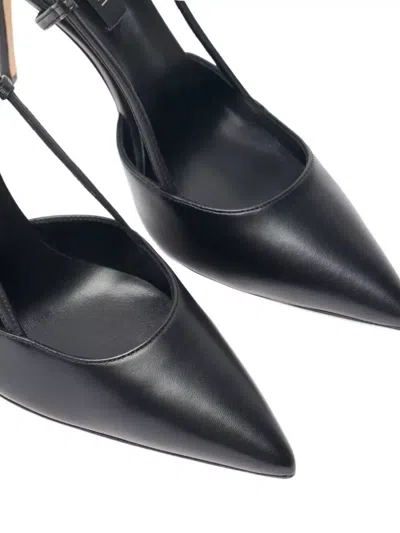 Casadei 100mm Julia Pointed-toe Slingback Heeled Pumps In Black