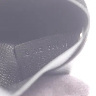 Pre-owned Hermes Black Epsom Leather Coin Purse/coin Case ()