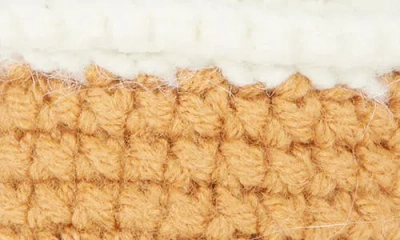 Leith Crochet Coffee Cup Bag Charm In Brown