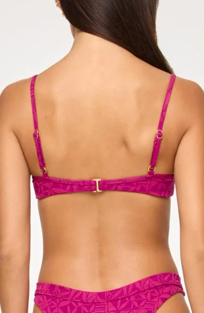 L*space Lspace Peyton Wired Bikini Top In Purple