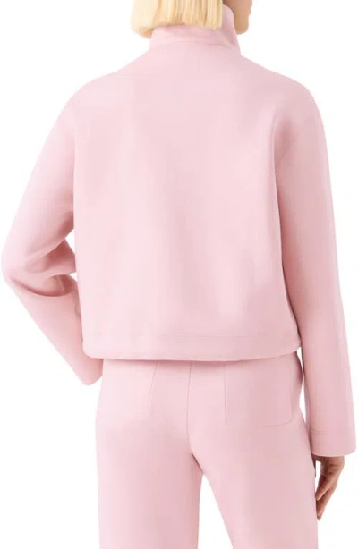 Akris Punto Boxy Wool Crop Jacket In Pink