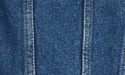 Balmain Dark Denim Jacket Bleu Jean Dark In Blue