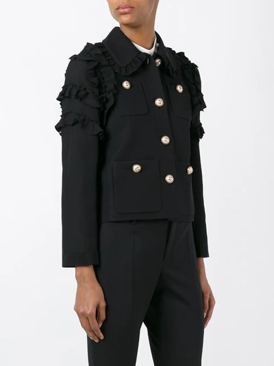 Shop Gucci Ruffle Detail Jacket