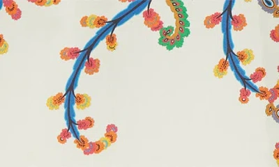 Etro Cotton Blouse With Placed Floral Paisley Print In Brown