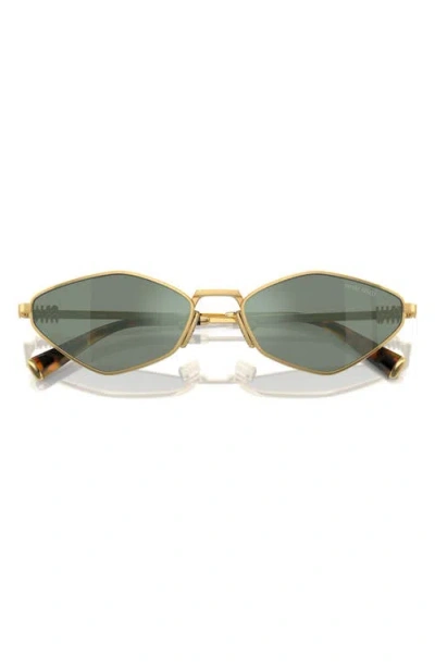Miu Miu 56mm Irregular Sunglasses In Multi