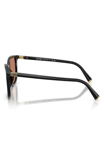Miu Miu 0mu B03s Square-frame Sunglasses In Black