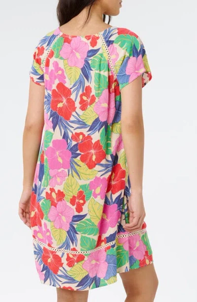 Rip Curl Sunset Luau Sundress In Pink