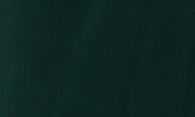 Betsy & Adam Long Sleeve Stretch Knit Side Ruffle Dress In Forest In Green