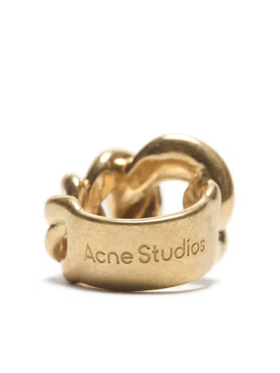 Acne Studios Chain-link Ring In Gold
