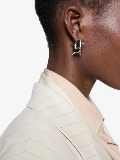 Acne Studios Spiked Earrings In Silver