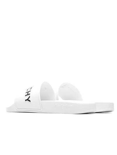 Givenchy Contrast Logo Slides In White