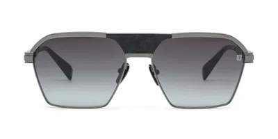 Balmain Sergeant Sunglasses In Gray