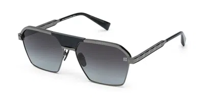 Balmain Sergeant Sunglasses In Gray