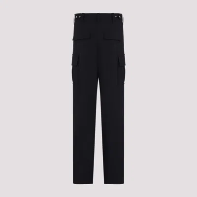 Bottega Veneta Wool Cargo Trousers In Black
