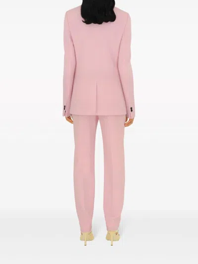 Burberry Pink Wool Blazer In Pink