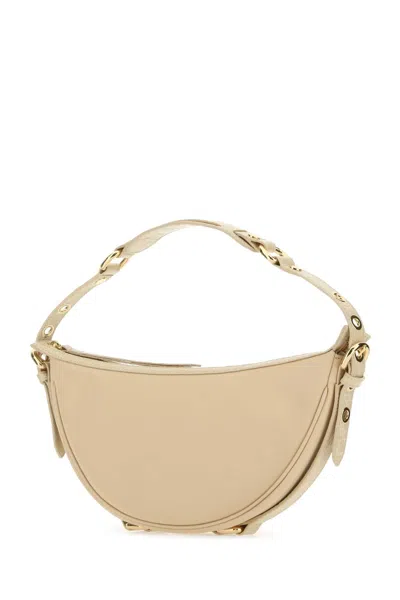 By Far Cream Leather Gib Shoulder Bag In Neutral