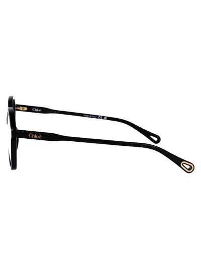 Chloé Black Acetate Optical Glasses In Black