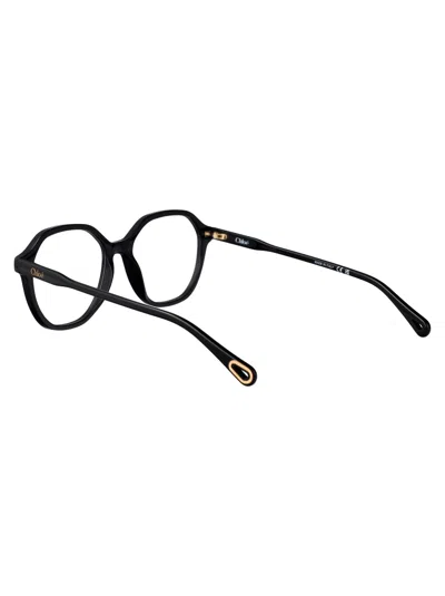 Chloé Black Acetate Optical Glasses In Black
