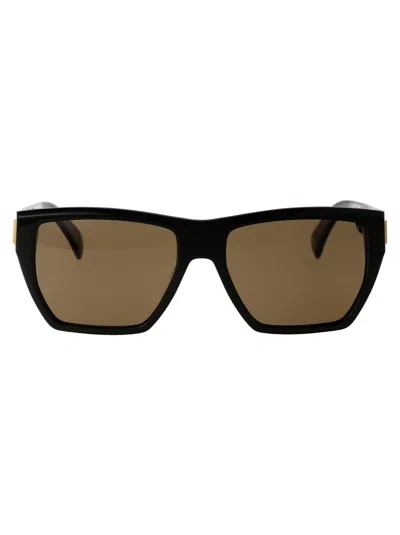 Dunhill Black Acetate Sunglasses In Black
