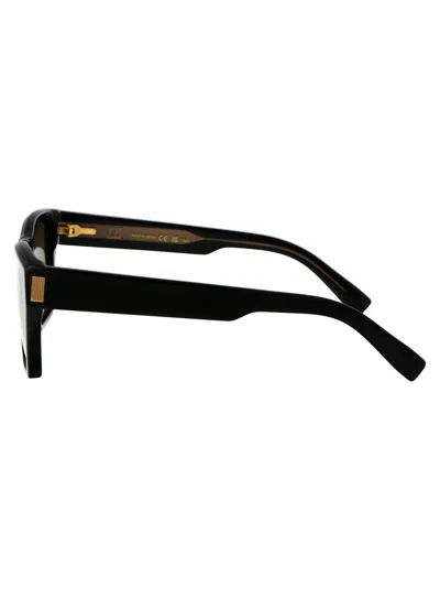 Dunhill Black Acetate Sunglasses In Black