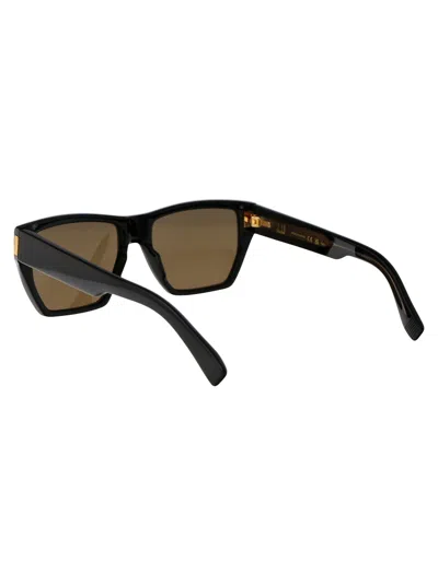 Dunhill Black Acetate Sunglasses In Black