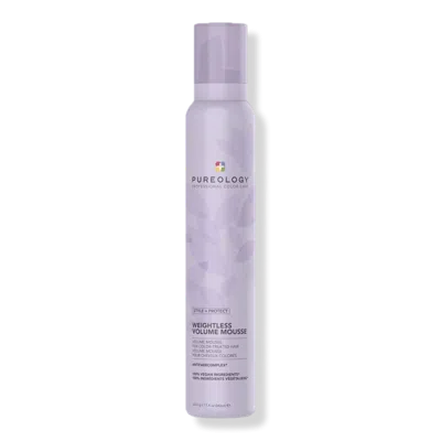 Pureology Style + Protect Weightless Volume Mousse In Purple