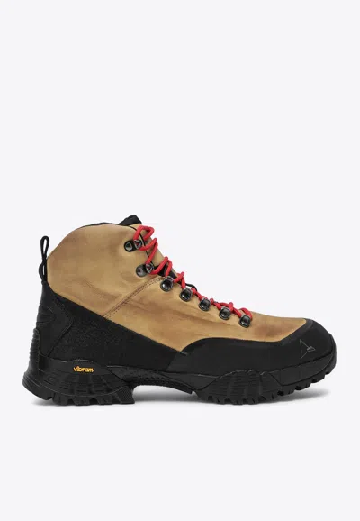 Roa Andreas Kudu Leather Hiking Boots In Brown