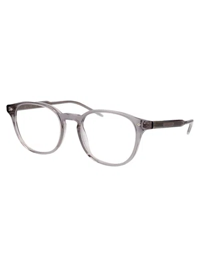 Giorgio Armani Transparent Grey Acetate Optical Glasses In Gray