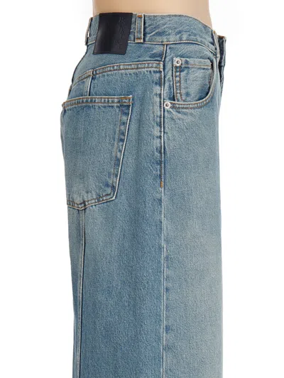 Haikure Peace Wide Leg Jeans In Blue