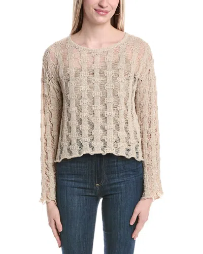 Moon River Knit Sweater In Brown